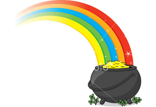 The pot of gold at the end of the rainbow.